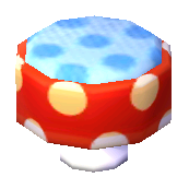 Polka-Dot Stool (Red and White - Soda Blue) NL Model.png