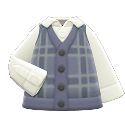 Checkered sweater vest
