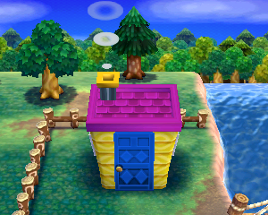 Default exterior of Blanca's house in Animal Crossing: Happy Home Designer