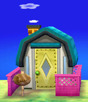 Exterior of Tia's house in Animal Crossing: New Leaf