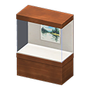 Wide Display Stand (Dark Wood - Landscape Painting) NH Icon.png