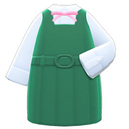 Box-skirt uniform's Green variant