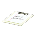 Clipboard (White - Signature Practice) NH Icon.png