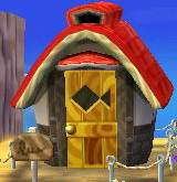 Exterior of Octavian's house in Animal Crossing: New Leaf