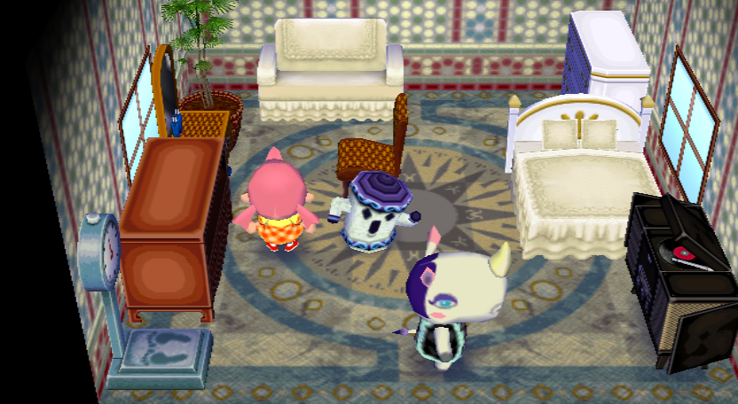 Interior of Rhonda's house in Animal Crossing: City Folk