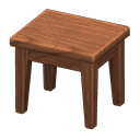 Wooden mini table's Dark wood variant