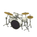 Drum Set (Pearl White - Glossy Black) NH Icon.png