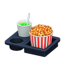 Popcorn Snack Set (Caramel & Melon Soda - Red Stripes) NH Icon.png
