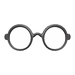 Rimmed Glasses (Black) NH Icon.png