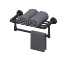 Bathroom towel rack's Black variant