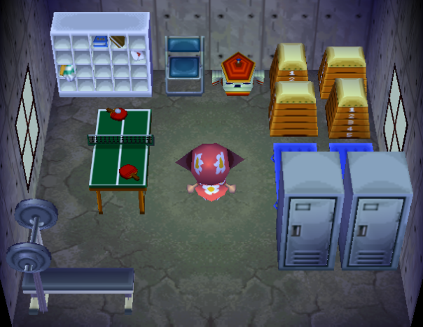 Interior of Deena's house in Animal Crossing