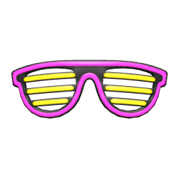 네온 선글라스 (핑크 & 옐로)