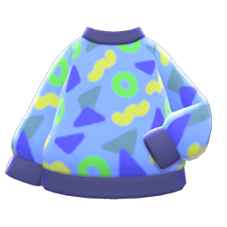 Retro Sweater (Blue) NH Icon.png