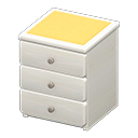 Simple Small Dresser (White - Yellow) NH Icon.png
