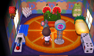 Interior of Samson's house in Animal Crossing: New Leaf