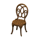 Iron Garden Chair's Brown variant