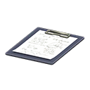 Clipboard (Black - Memo) NH Icon.png