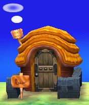 Exterior of Harry's house in Animal Crossing: New Leaf
