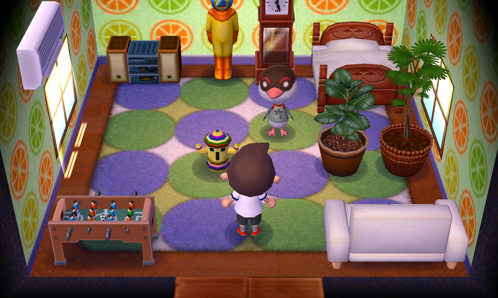 Interior of Peck's house in Animal Crossing: New Leaf