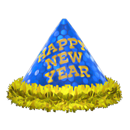 New Year's Hat (Blue) NH Icon.png