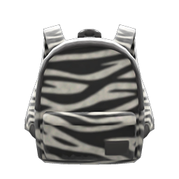 Zebra-print backpack