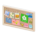Corkboard (White - Flower) NH Icon.png