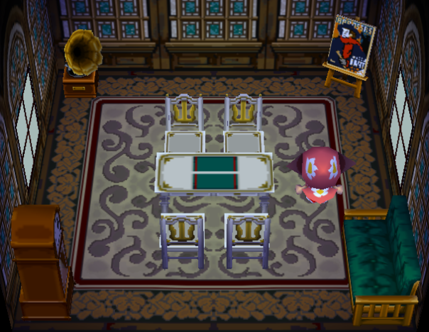 Interior of Elmer's house in Animal Crossing