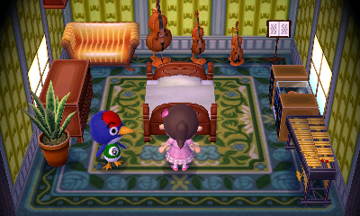 Interior of Jay's house in Animal Crossing: New Leaf