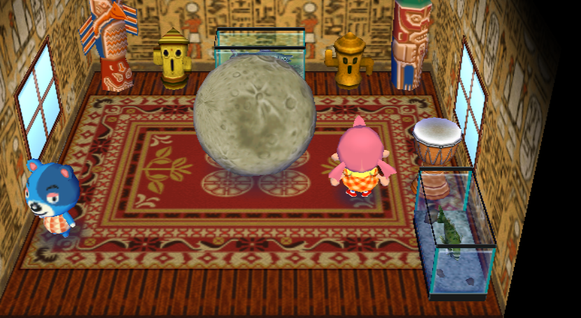 Interior of Kody's house in Animal Crossing: City Folk