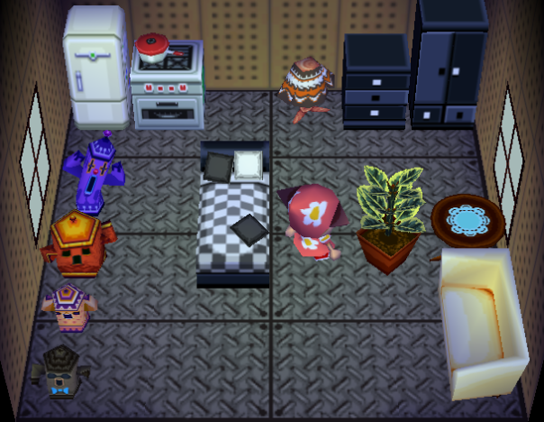 Interior of Poncho's house in Animal Crossing