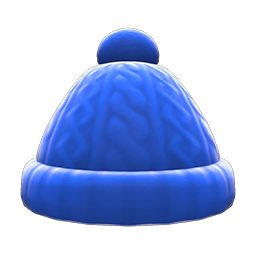 Aran-Knit Cap (Blue) NH Icon.png