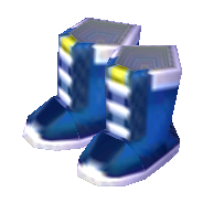 Blue wrestling shoes