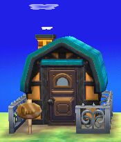 Exterior of Beardo's house in Animal Crossing: New Leaf
