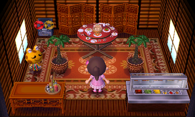 Interior of Cousteau's house in Animal Crossing: New Leaf
