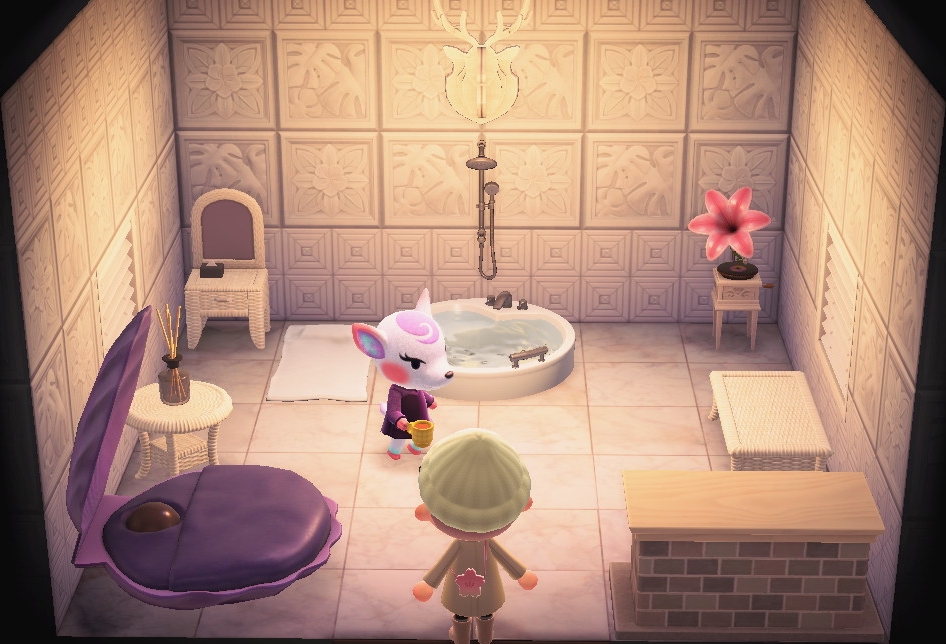 Interior of Diana's house in Animal Crossing: New Horizons