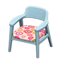 Nordic Chair (Blue - Flowers) NH Icon.png