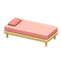 Simple Bed (Natural - Pink) NH Icon.png