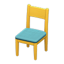 Simple Chair (Yellow - Light Blue) NH Icon.png