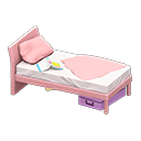 Sloppy Bed (Pink - Pink) NH Icon.png