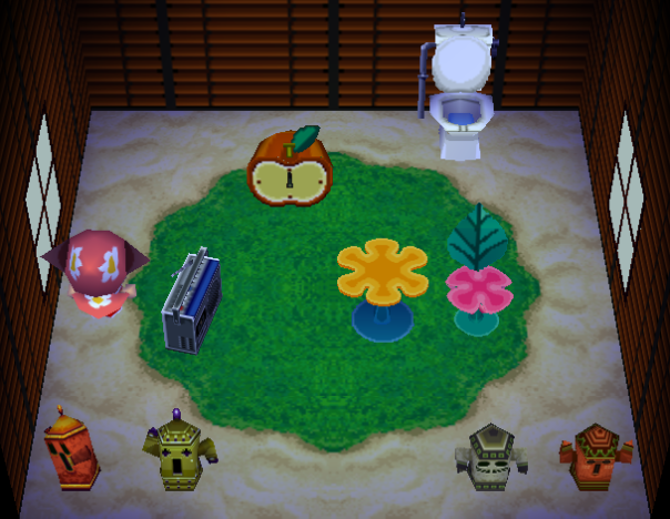 Interior of Marcy's house in Animal Crossing