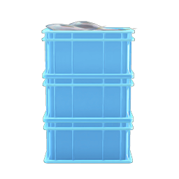 Stacked Fish Containers