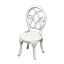 Iron Garden Chair's White variant