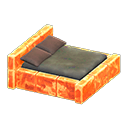 Frozen Bed (Ice Orange - Dark Brown) NH Icon.png