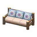 Log Extra-Long Sofa (Dark Wood - Quilted) NH Icon.png