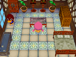 Interior of Bill's house in Animal Crossing: Wild World