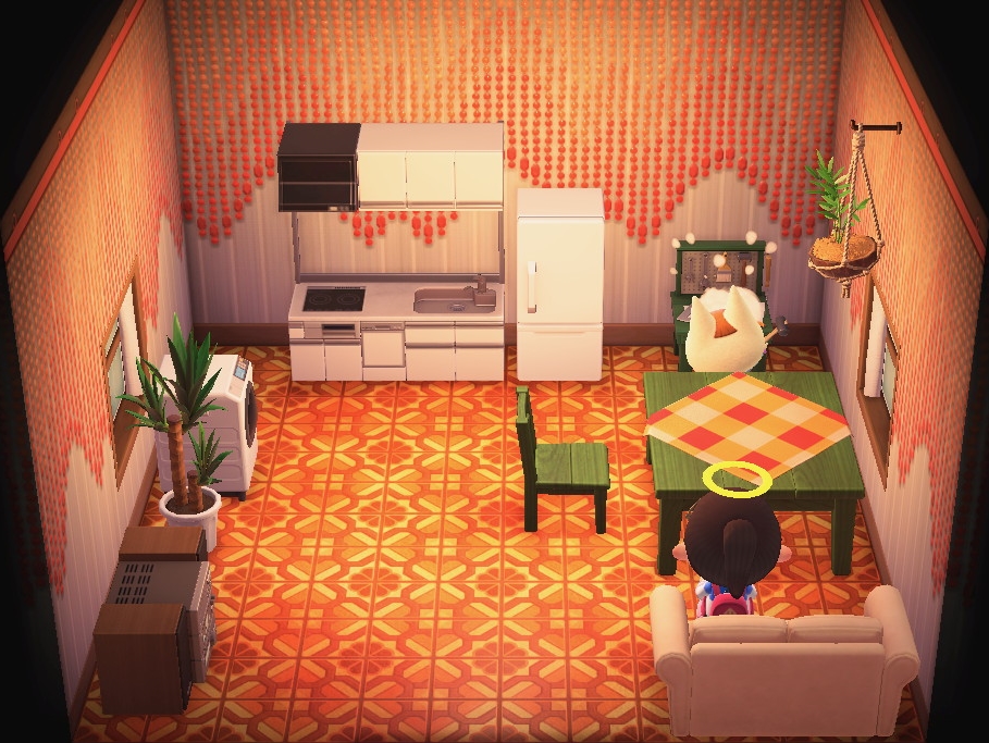 Interior of Merry's house in Animal Crossing: New Horizons