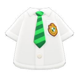 Short-Sleeved Uniform Top (Green Necktie) NH Icon.png