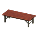 Low folding table's Dark wood variant