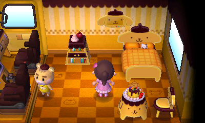 Interior of Marty's RV in Animal Crossing: New Leaf