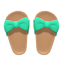 Ribbon Sandals (Green) NH Icon.png